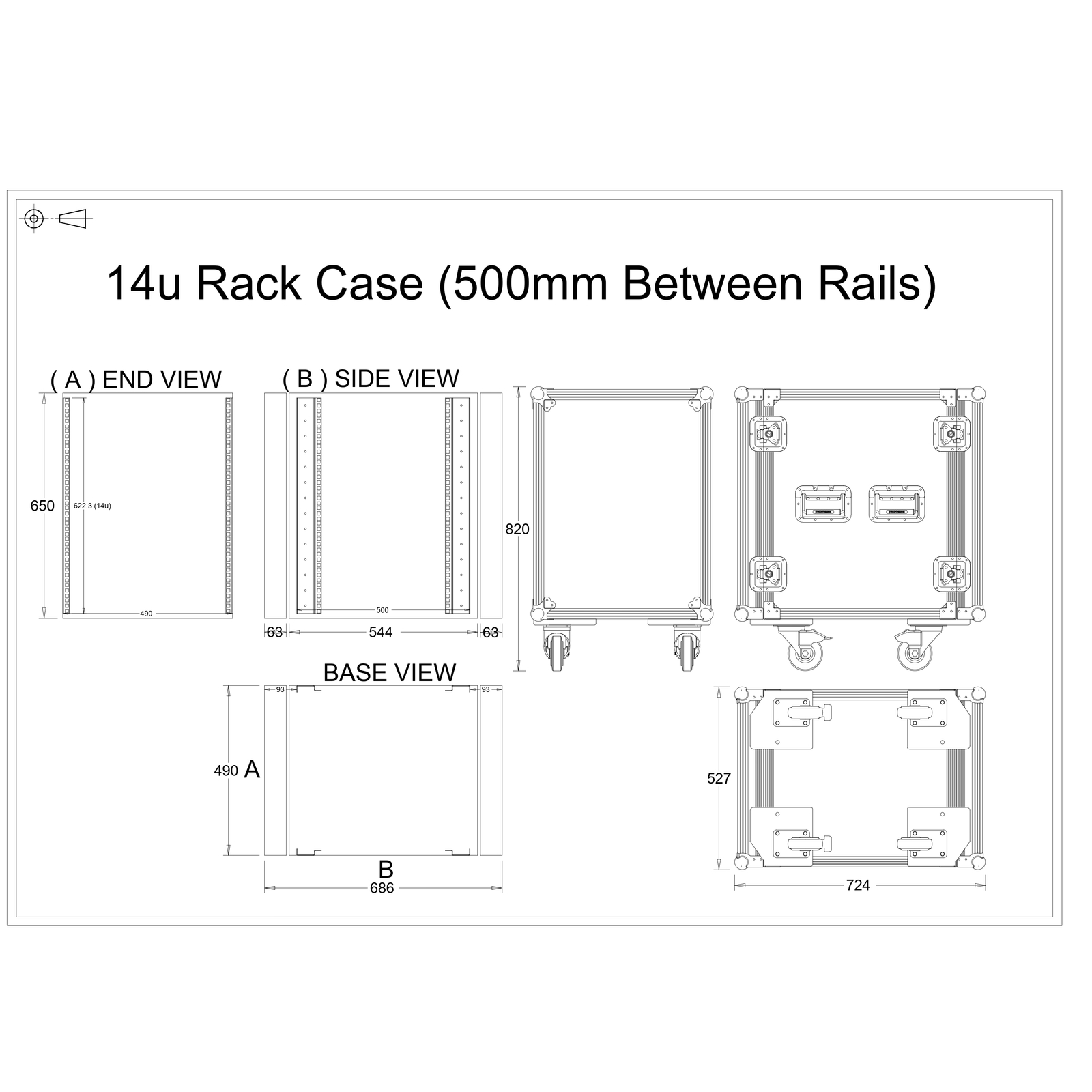 14u Rack Case Flight Case